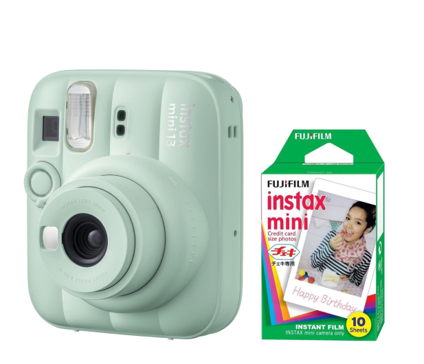 Fujifilm Instax Mini 13 zielony + wkłady (10 zdjęć) - 1568788 - zdjęcie